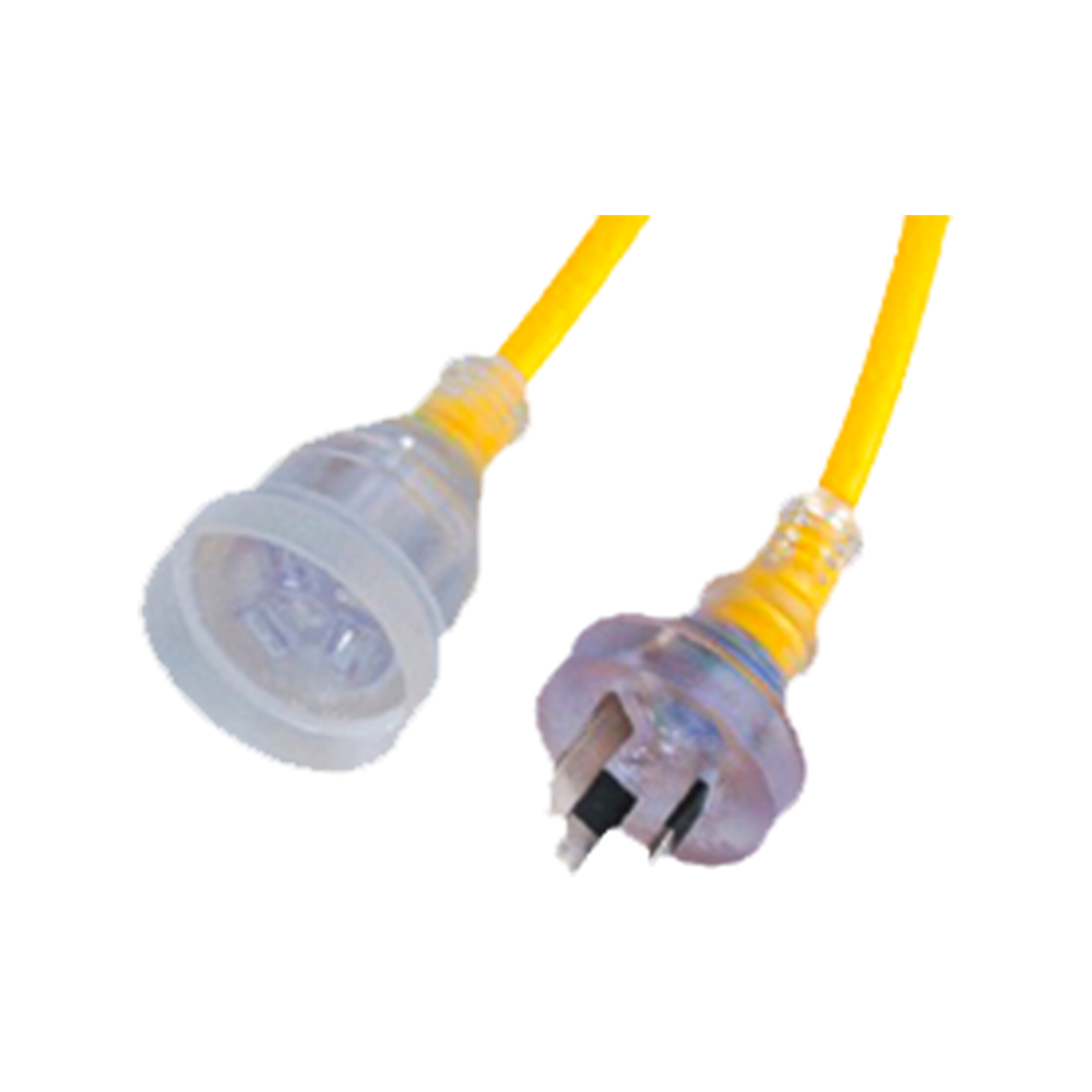 FS-3D~FS-3E Australija puni prozirni produžni kabel saa certificirani kabel za napajanje