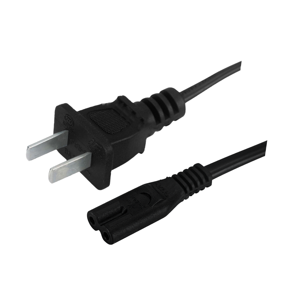 PBB-6~ST2 Kineski dvožilni sklop kabela s ravnim utikačem CCC certificirani kabel za napajanje s c7 osmerokutnim konektorom