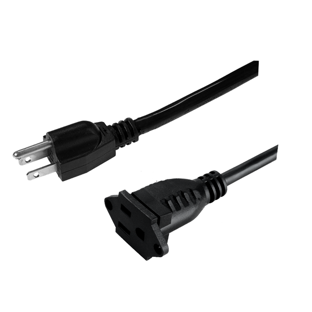 FT-3~FT-3B2 Standardni trožilni američki stražnji dio za unutarnju i vanjsku upotrebu s fiksnim produžnim kabelom UL certificirani kabel za napajanje