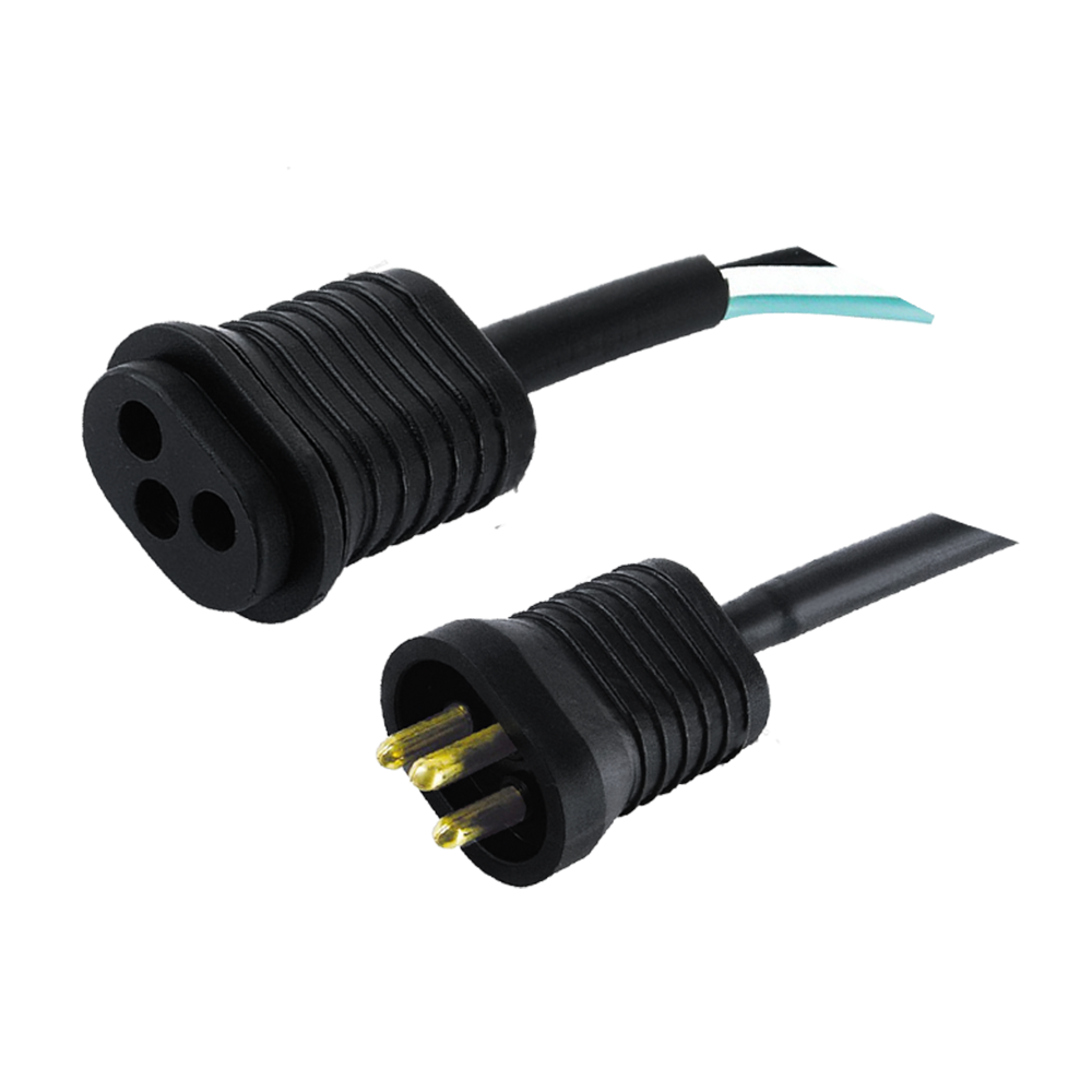 FT-4~FT-4C Trožilni američki standard za unutarnju i vanjsku upotrebu, univerzalni tropinski ovalni utikač, produžni kabel s kratkom utičnicom UL certificirani kabel za napajanje